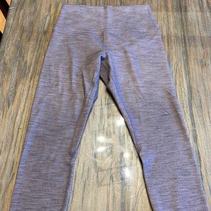 Lululemon Size 8 women's align leggings. Heathered gray,